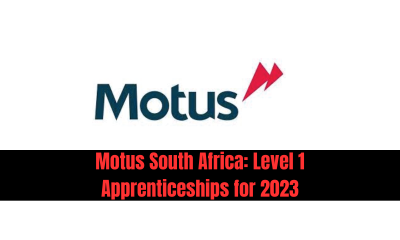 Motus South Africa: Level 1 Apprenticeships for 2023