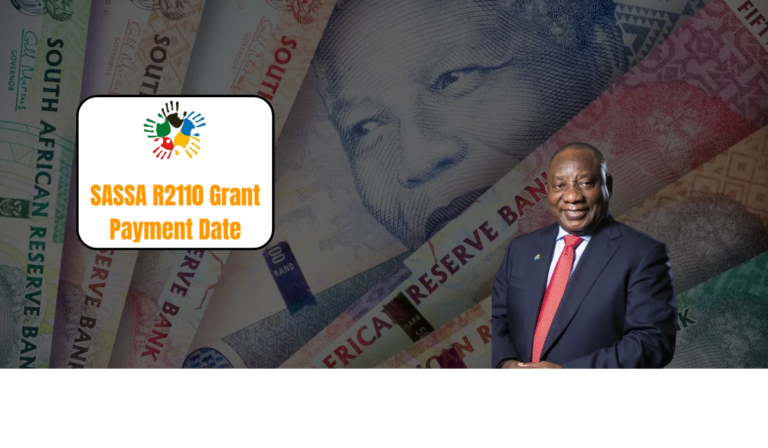 SASSA R2110 Grant Payment Date